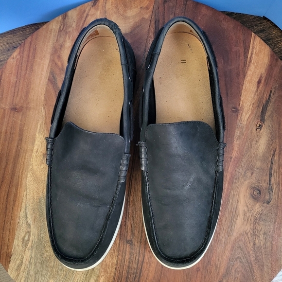 CLARKS Nubuck Suede Morven Sun Black Men's US10.5 EU44 - Picture 9 of 12